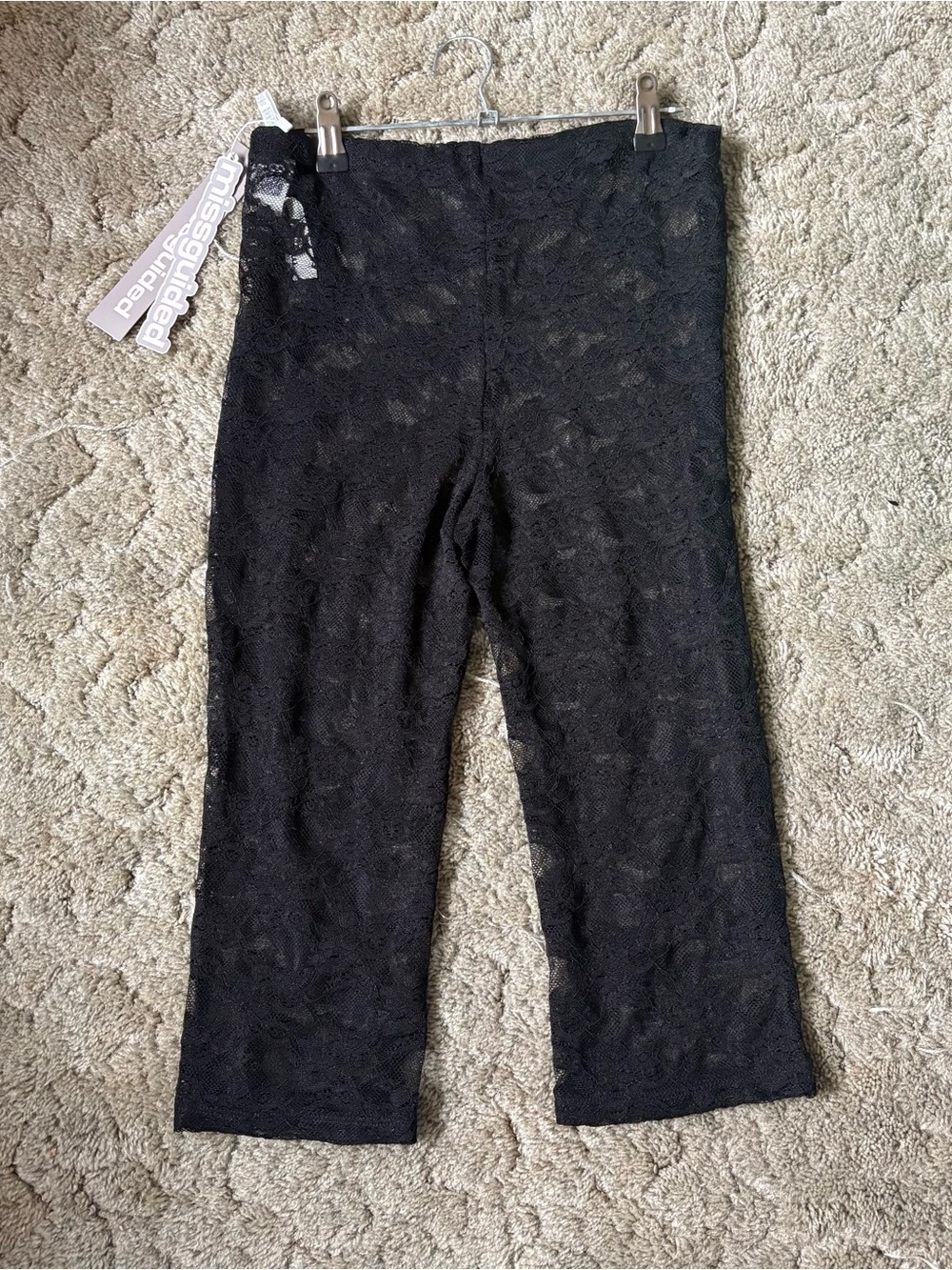 Black Lace Capris